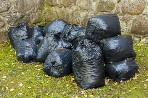 Commercial waste removal team in St Johns Wood